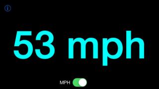 Screenshot of Speedometer app